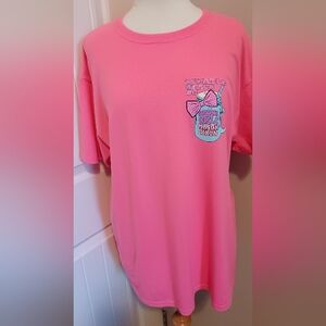 Nwot Womens Pink T-Shirt SZ L Logo: Myrtle Beach SC Southern Girls  # F06